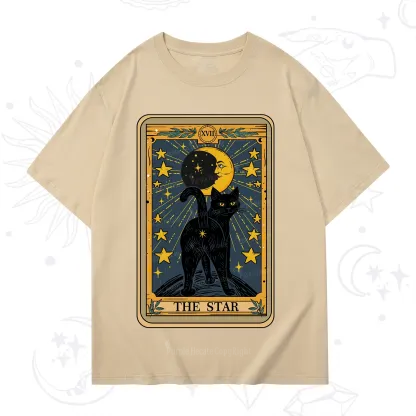 Purplehecate The Star Tarot Cat T-Shirt