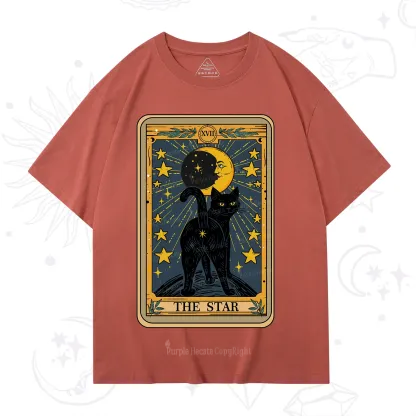 Purplehecate The Star Tarot Cat T-Shirt