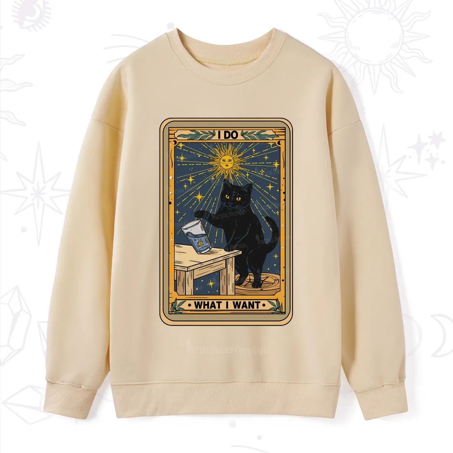 Purplehecate I Do What I Want Cats Sweatshirt