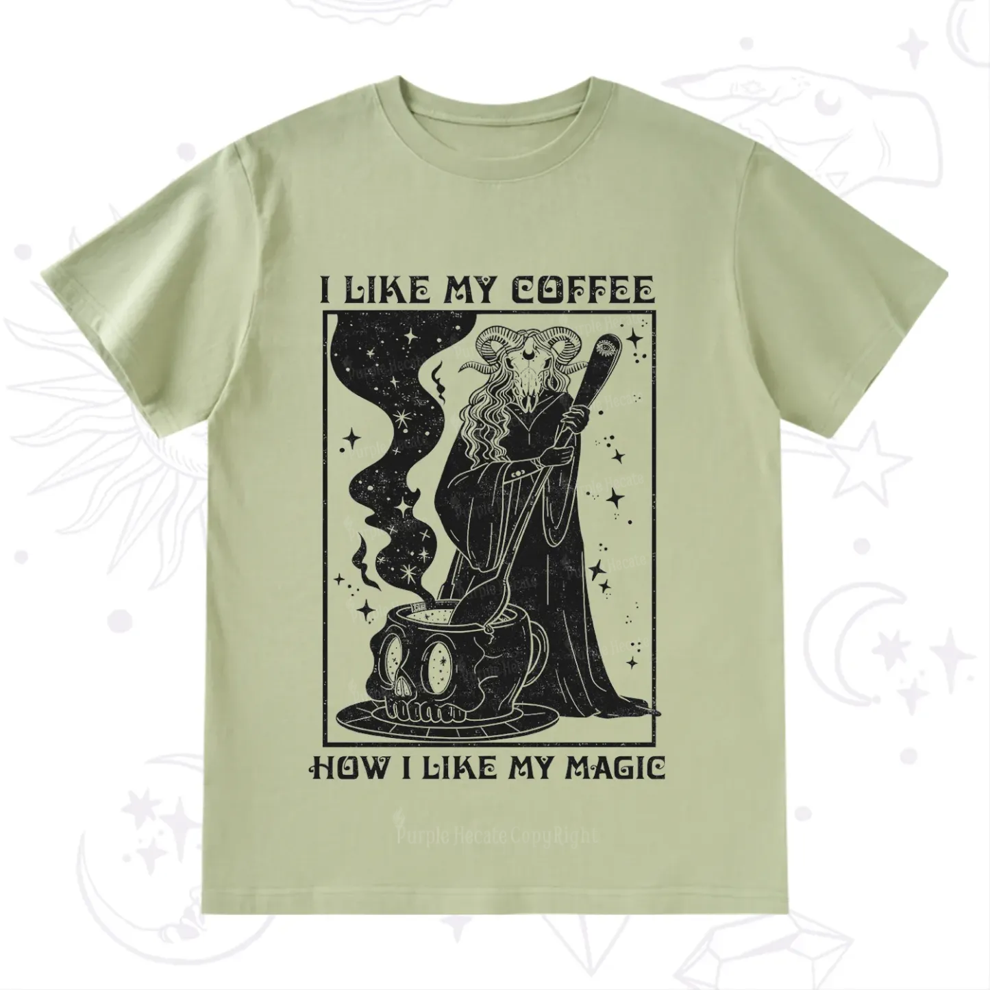 Purplehecate I Like My Coffee How I Like My Magic T-Shirt