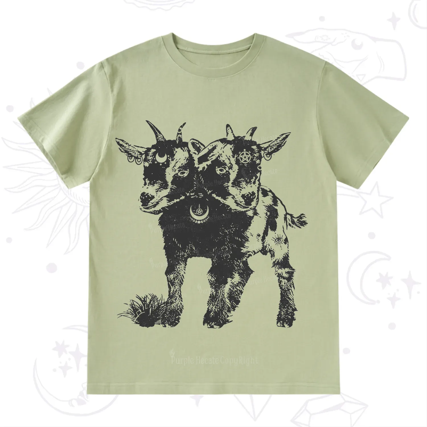 Purplehecate Two Headed Goat T-Shirt