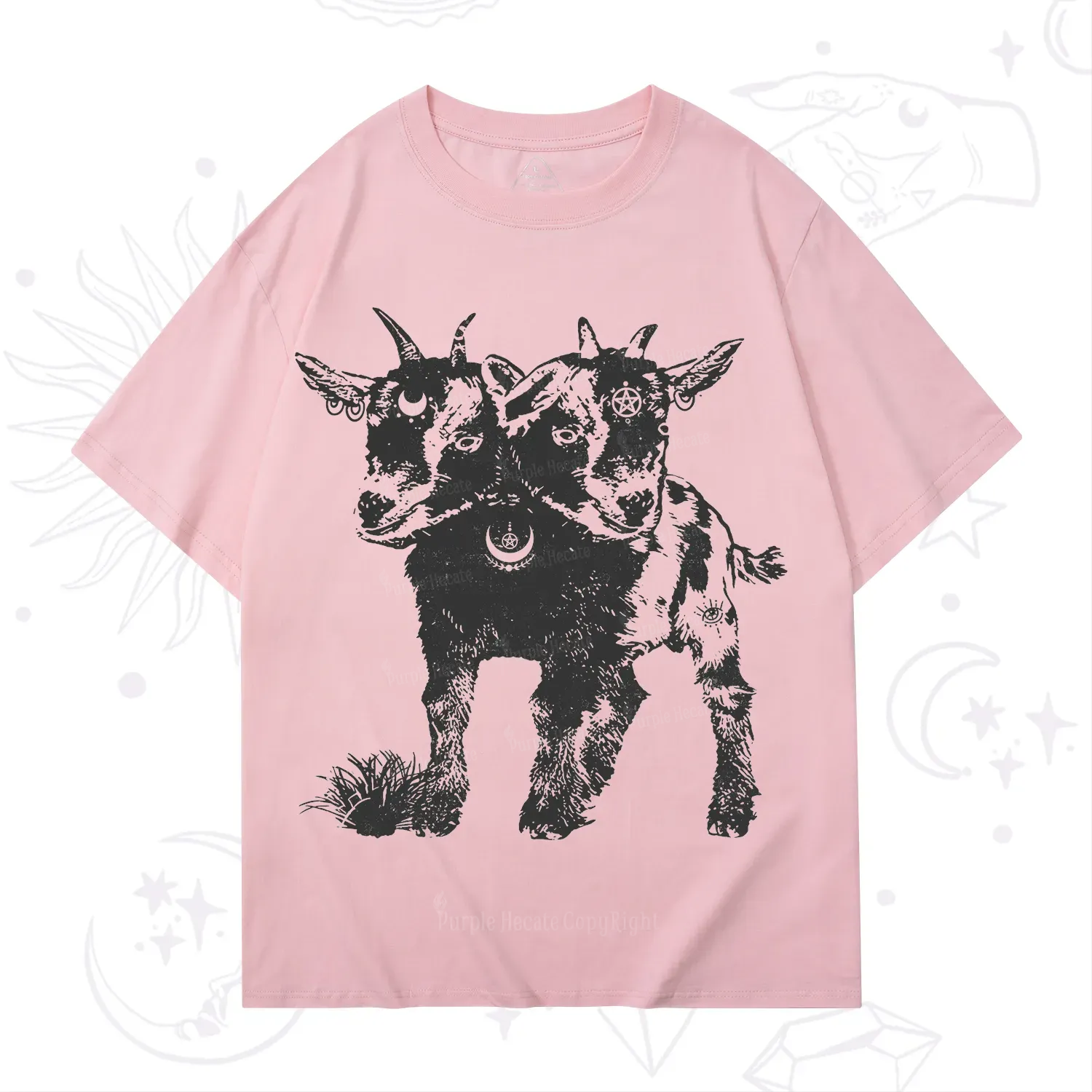 Purplehecate Two Headed Goat T-Shirt