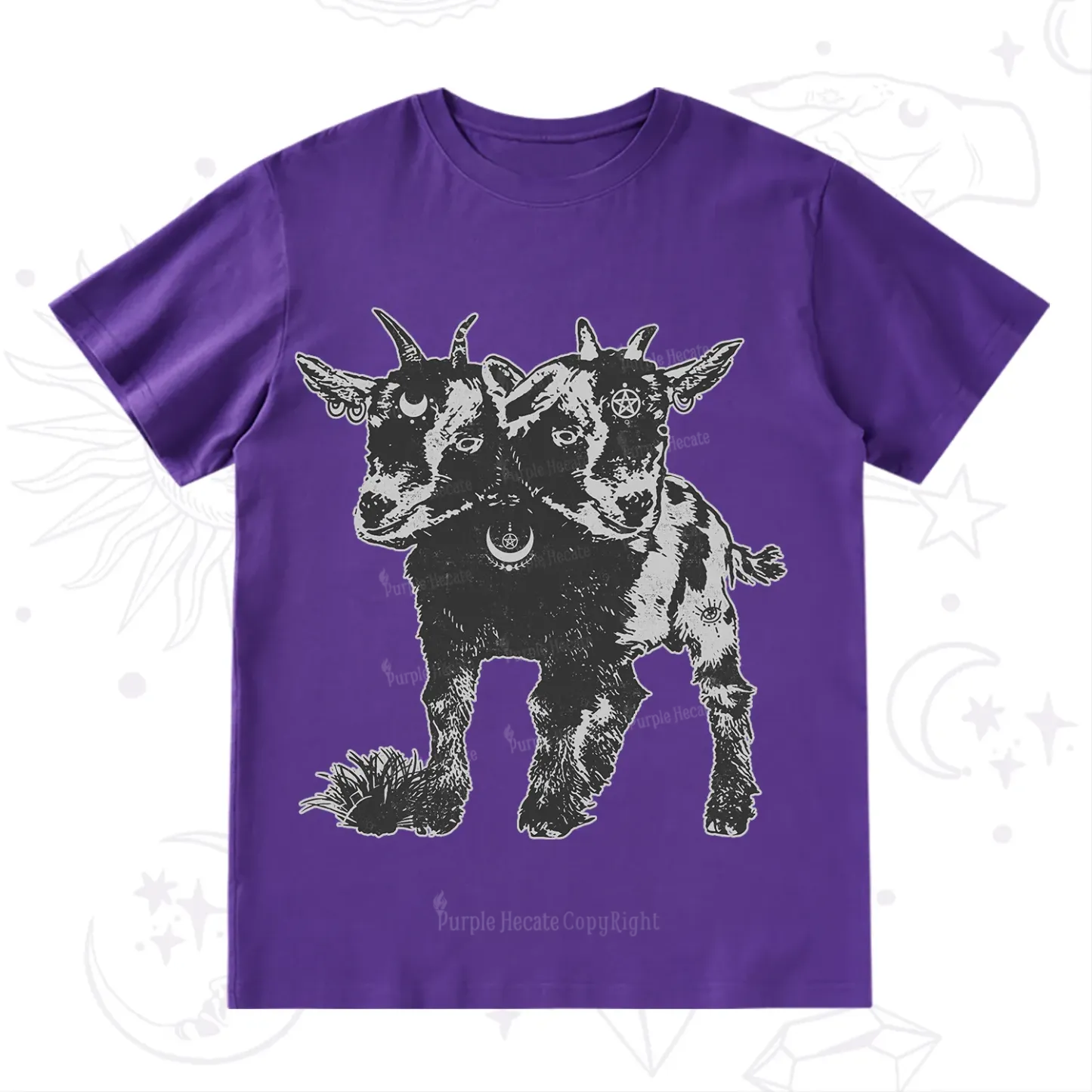 Purplehecate Two Headed Goat T-Shirt