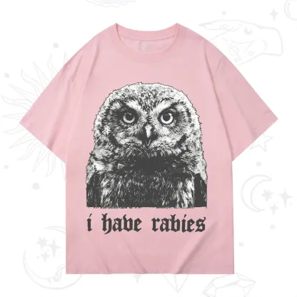 Purplehecate I Have Rabies Owl T-Shirt