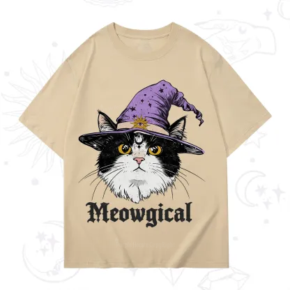Purplehecate Meowgical Witch Cat T-Shirt