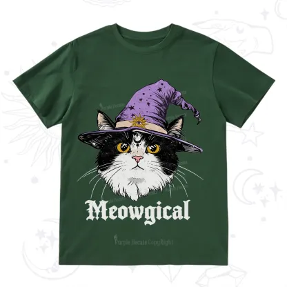 Purplehecate Meowgical Witch Cat T-Shirt