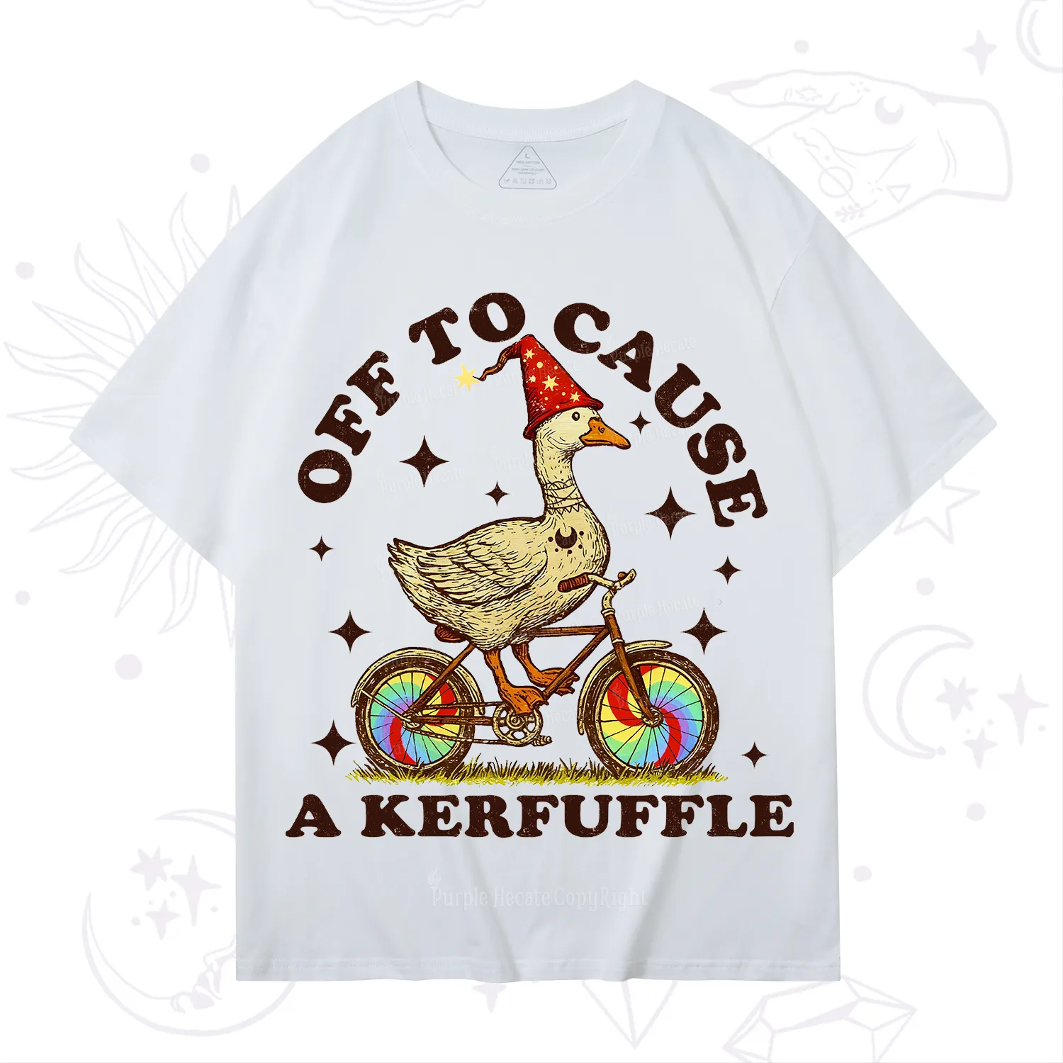 Purplehecate Off?to?Cause?a?Kerfuffle?Goose T-Shirt