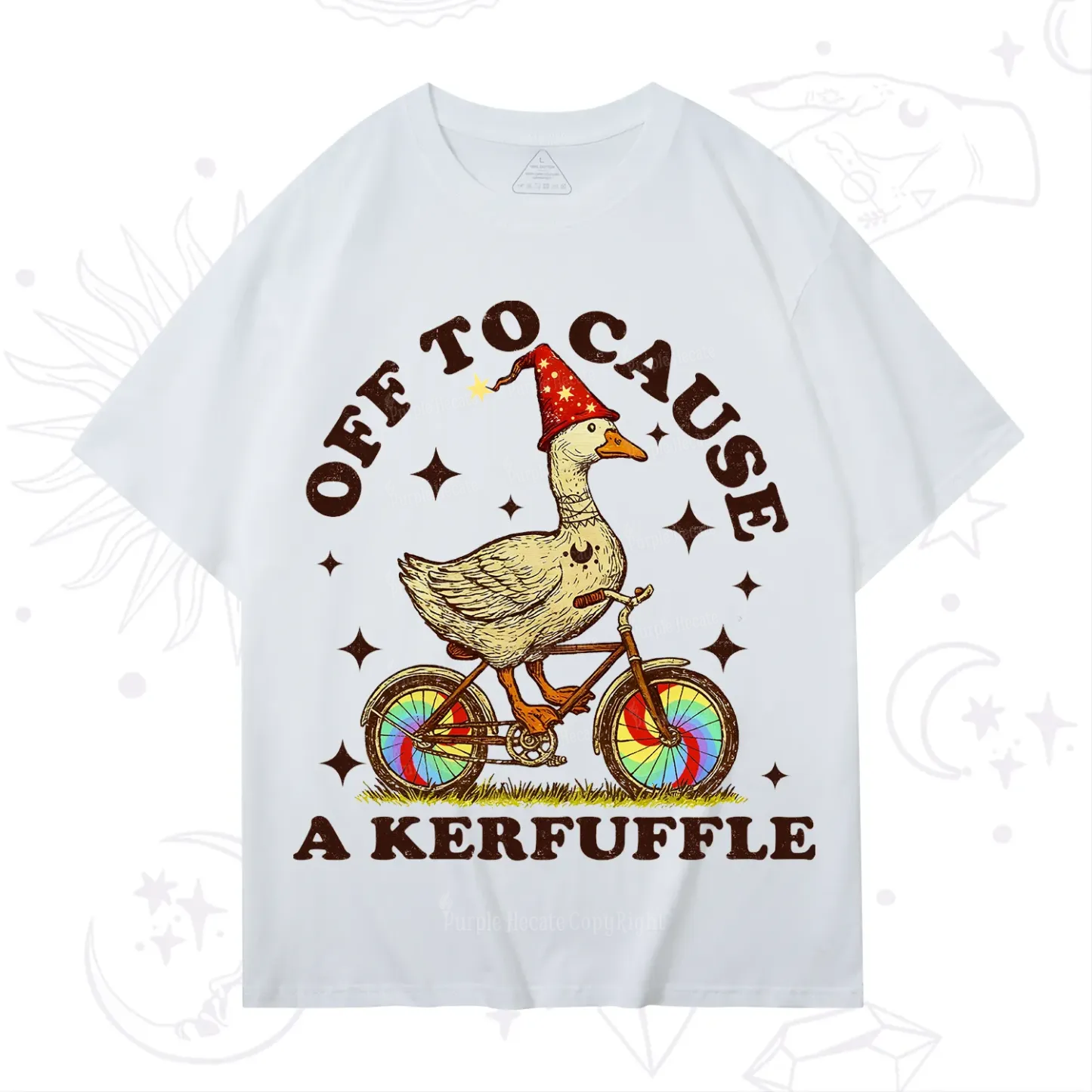 Purplehecate Off?to?Cause?a?Kerfuffle?Goose T-Shirt