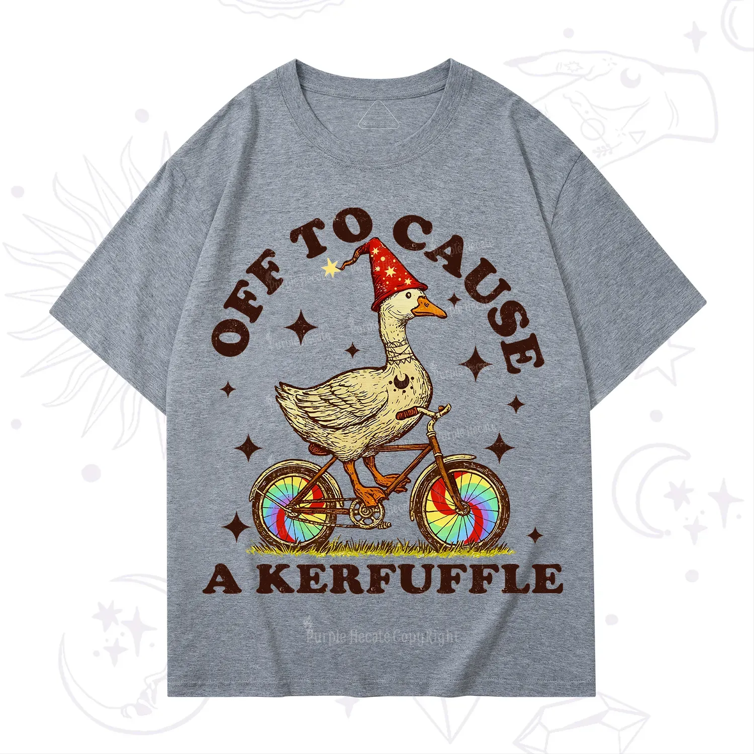 Purplehecate Off?to?Cause?a?Kerfuffle?Goose T-Shirt
