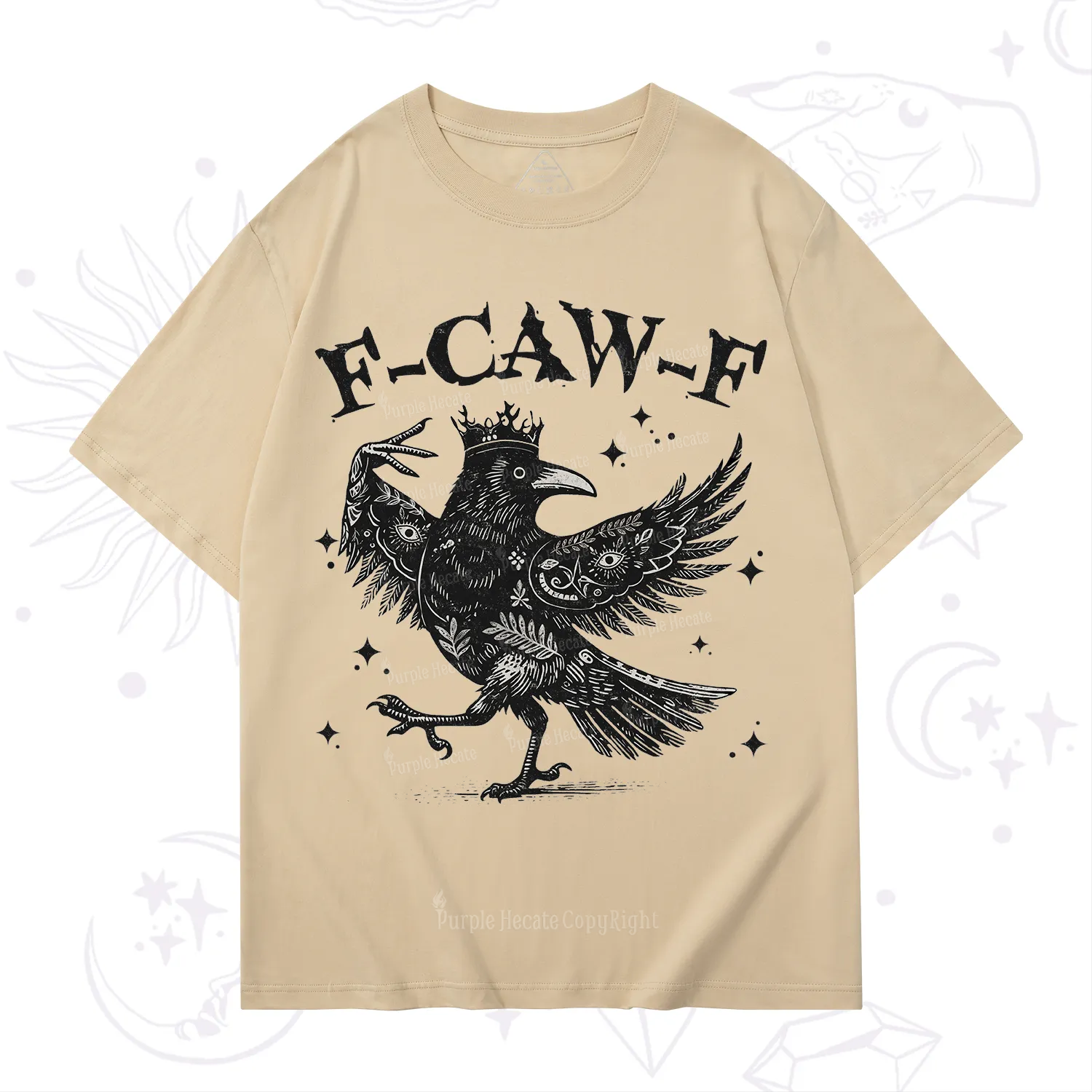 Purplehecate F-caw-f Funny Crow T-Shirt