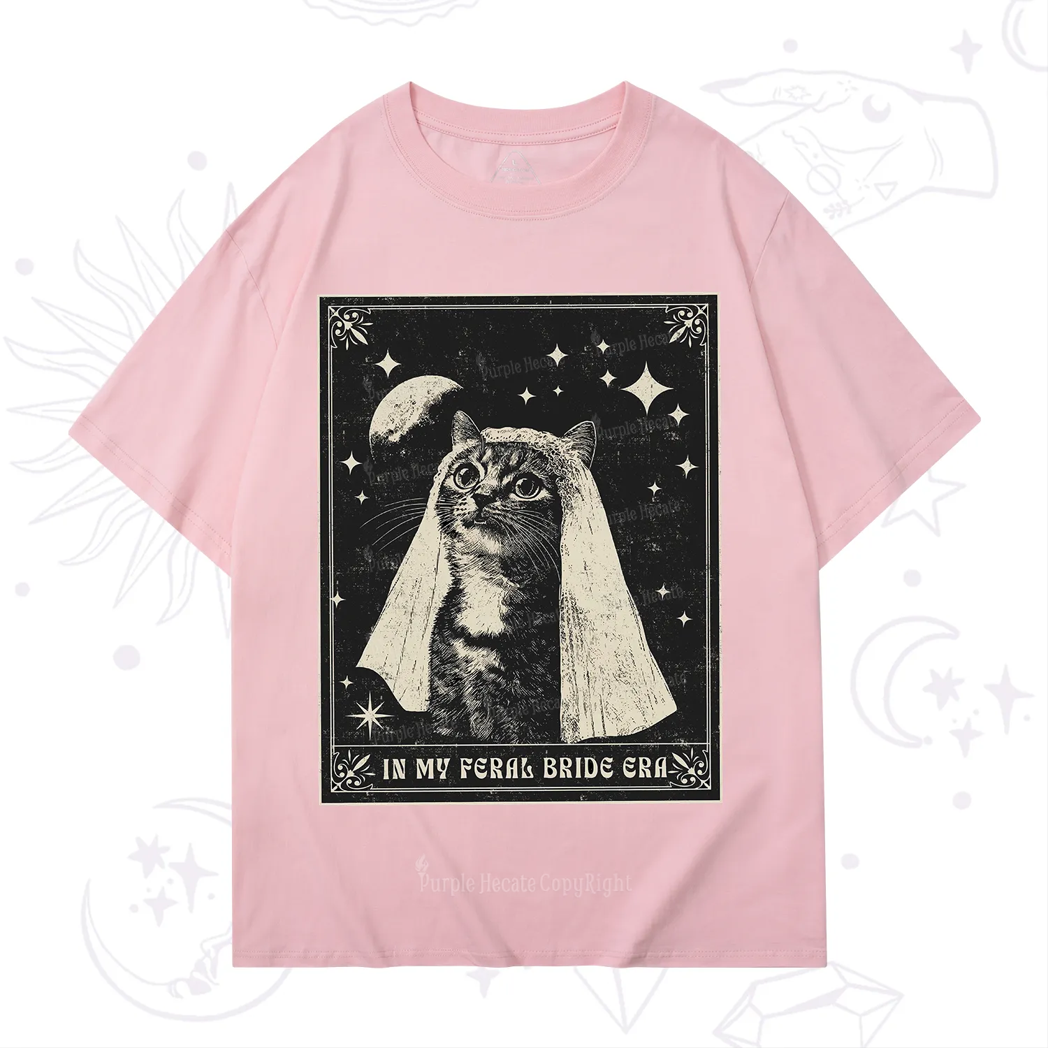Purplehecate Cat In My Feral Bride Era Bachelorette T-Shirt