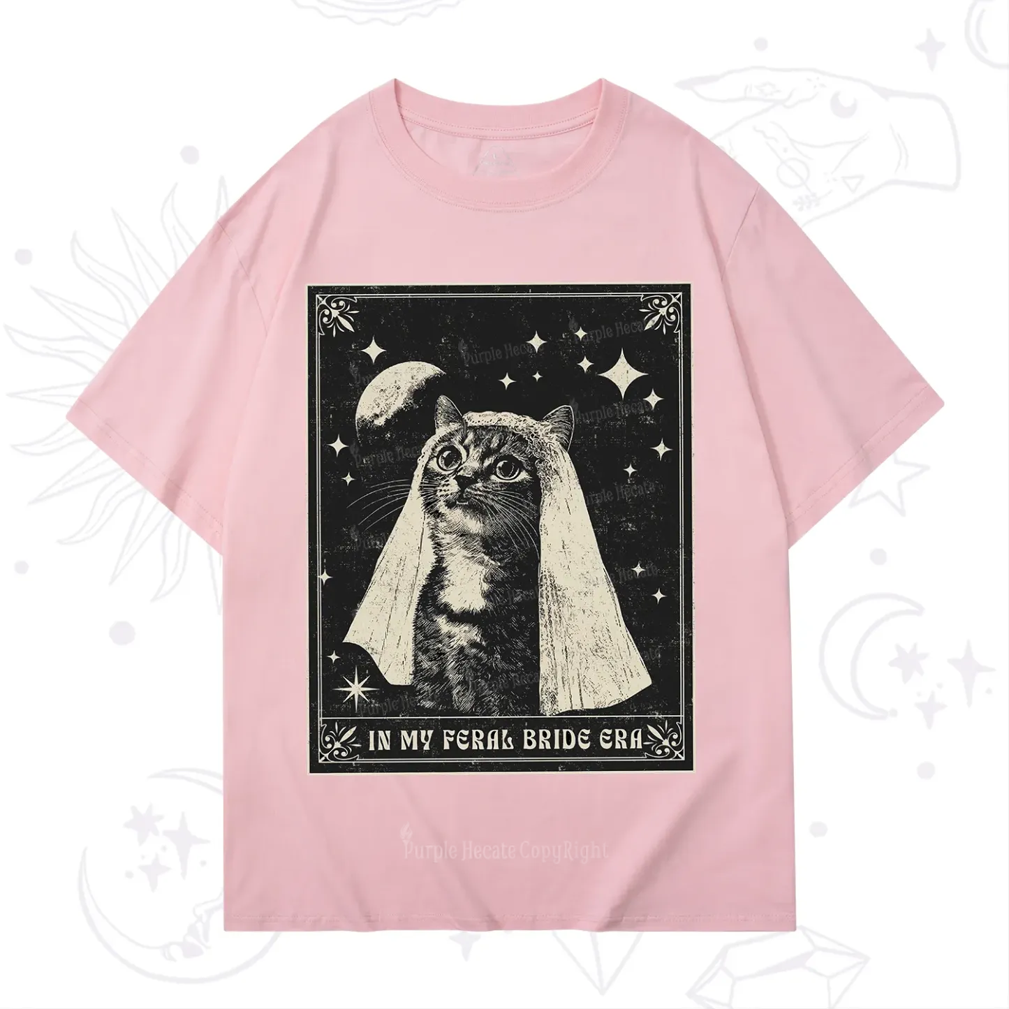 Purplehecate Cat In My Feral Bride Era Bachelorette T-Shirt