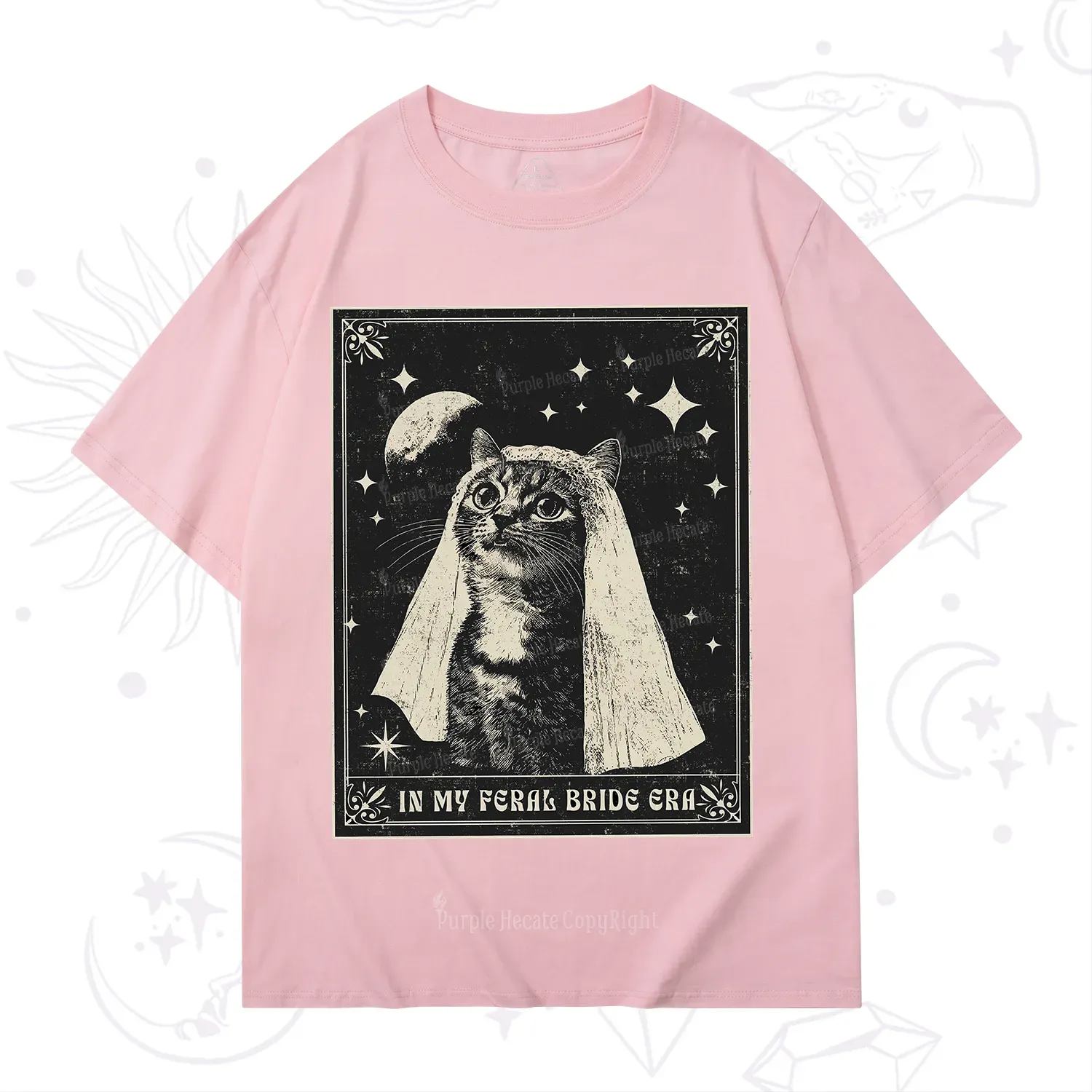 Purplehecate Cat In My Feral Bride Era Bachelorette T-Shirt