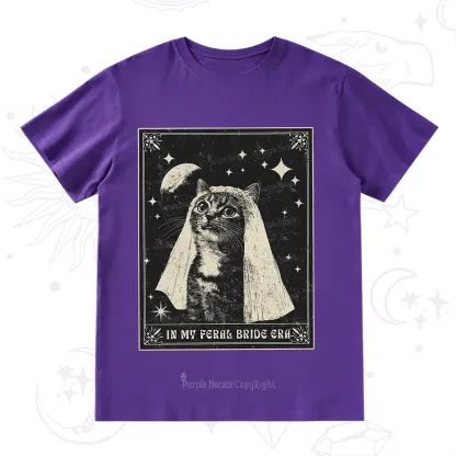 Purplehecate Cat In My Feral Bride Era Bachelorette T-Shirt