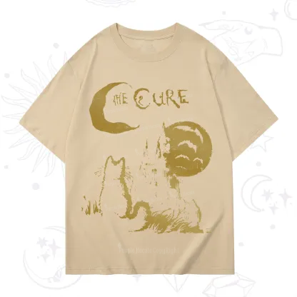 Purplehecate Goth Moon Cat Post-Punk T-Shirt