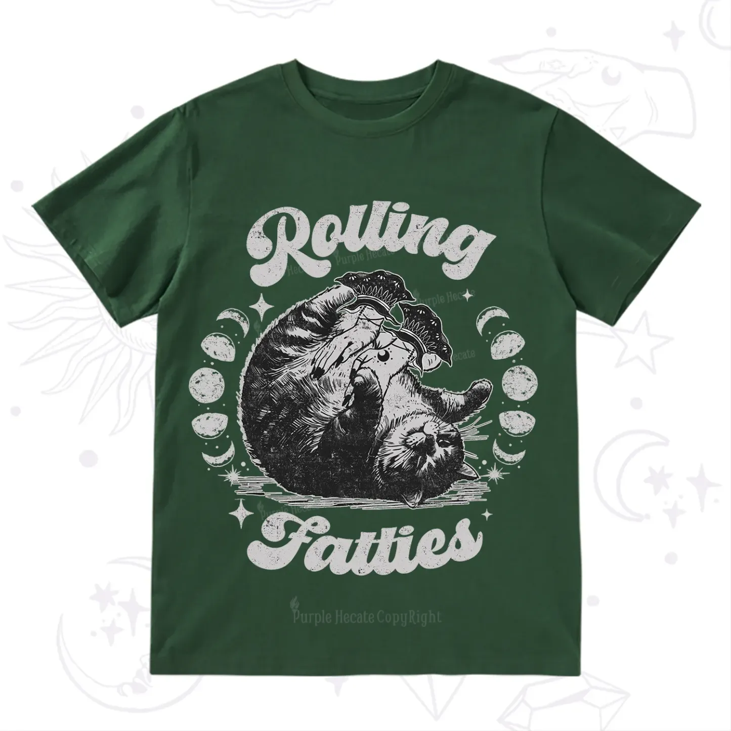 Purplehecate Funny Rolling Fatties T-Shirt