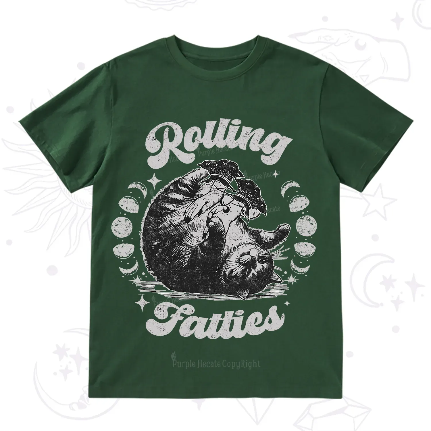 Purplehecate Funny Rolling Fatties T-Shirt