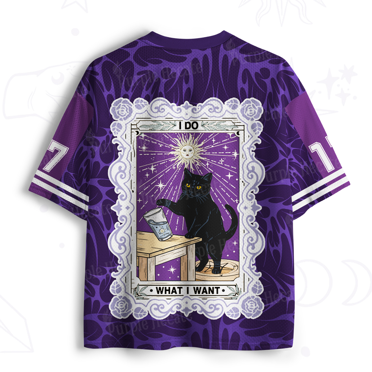 Purplehecate I Do What I Want Cats Mesh Jersey