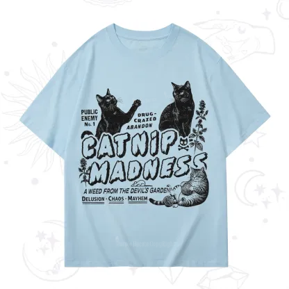 Purplehecate Catnip?Madness Cute?Cat T-Shirt
