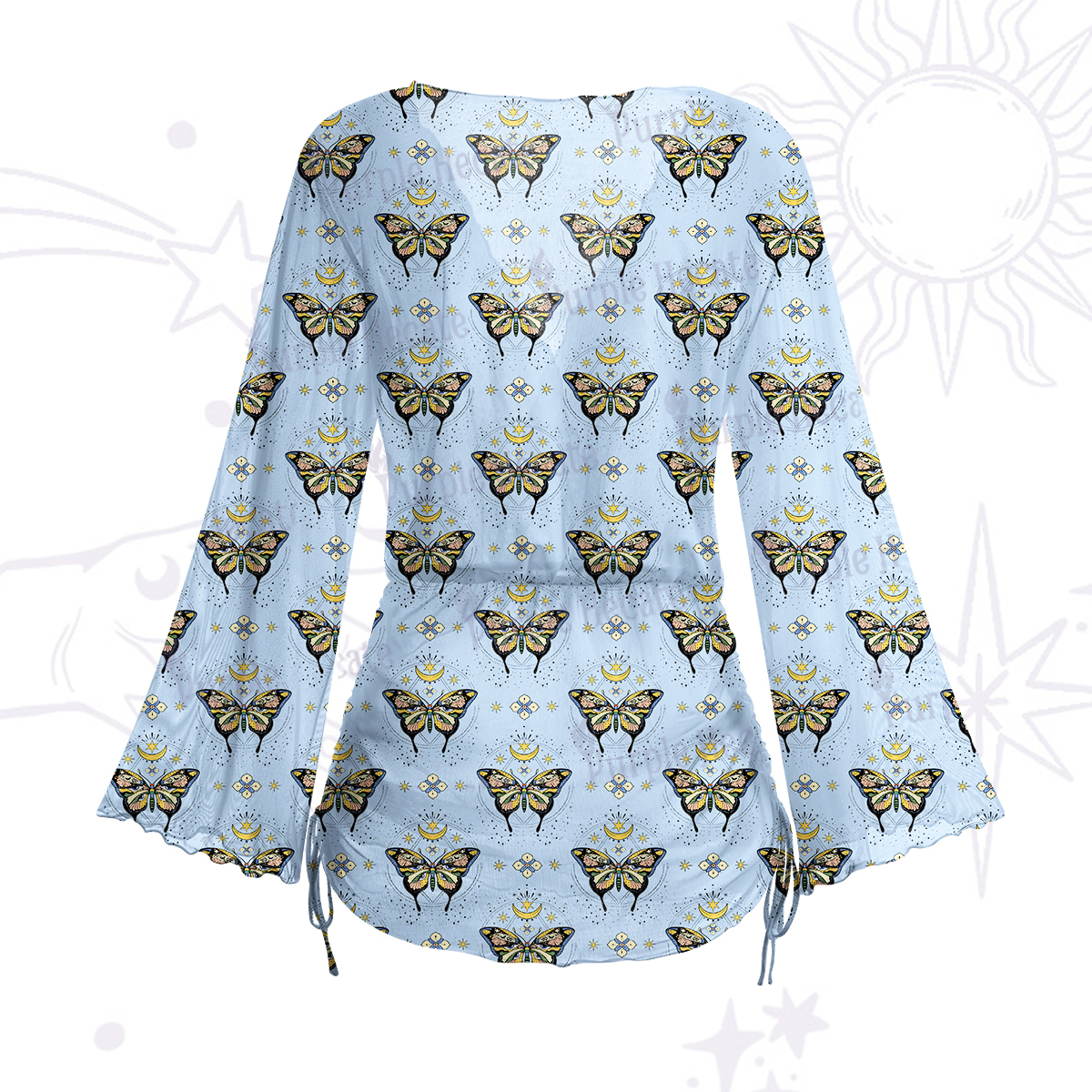 Purplehecate I Am Opening Mesh Cover Up Dress