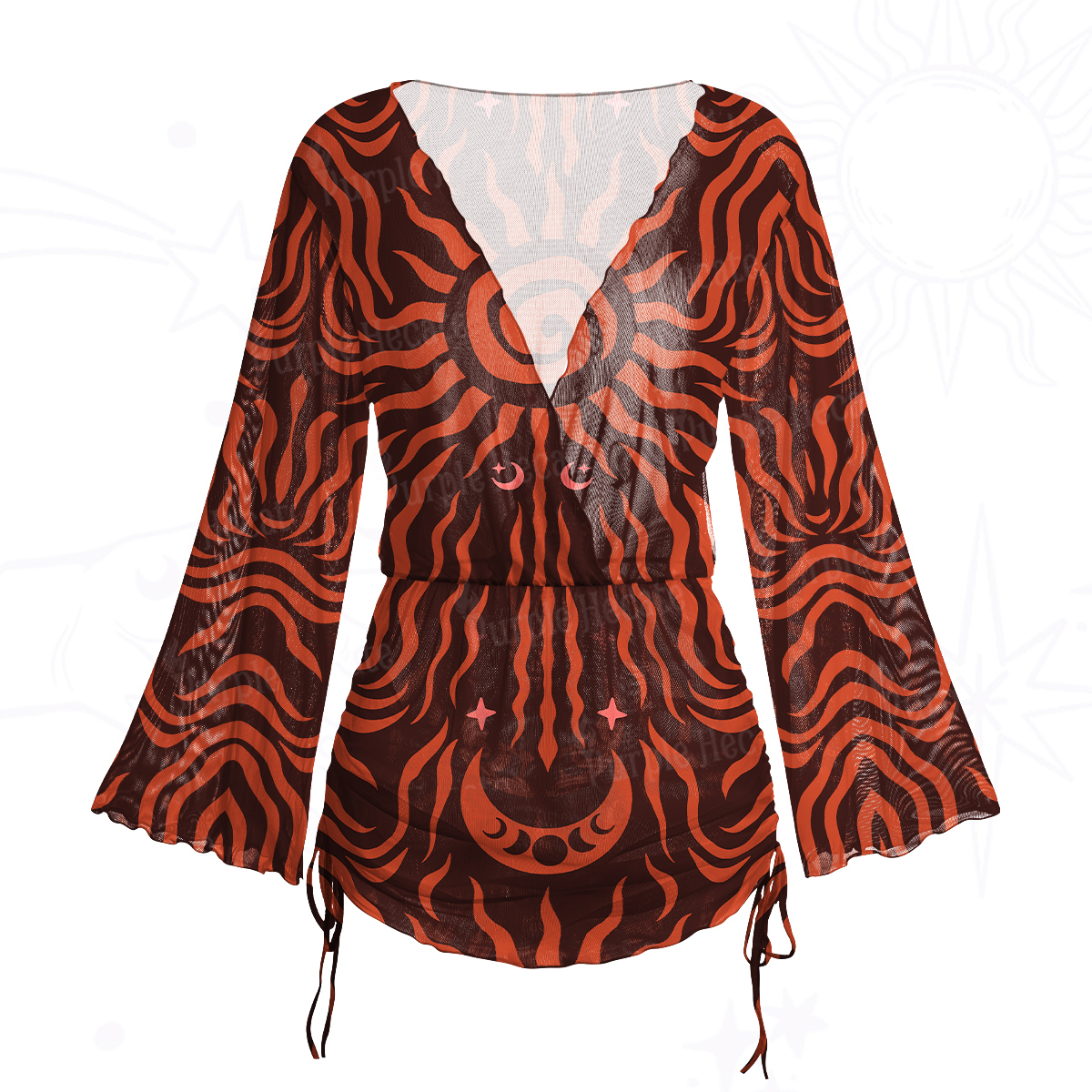 Purplehecate Rose Skull Maxi Tank Beachwear Dress