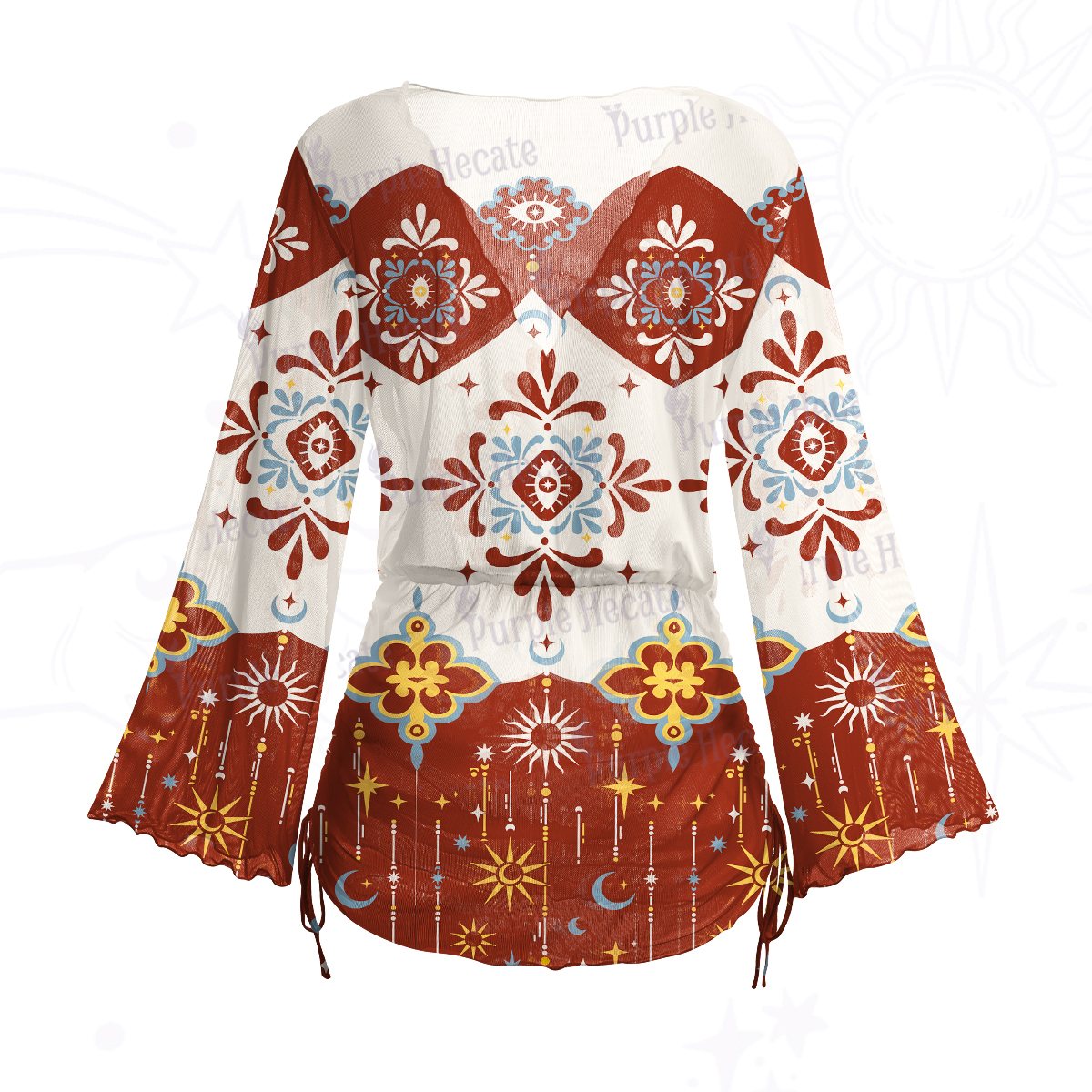 Purplehecate Celestial Oracle Mesh Cover Up Dress