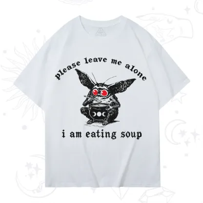 Purplehecate Mothman Eating Soup T-Shirt