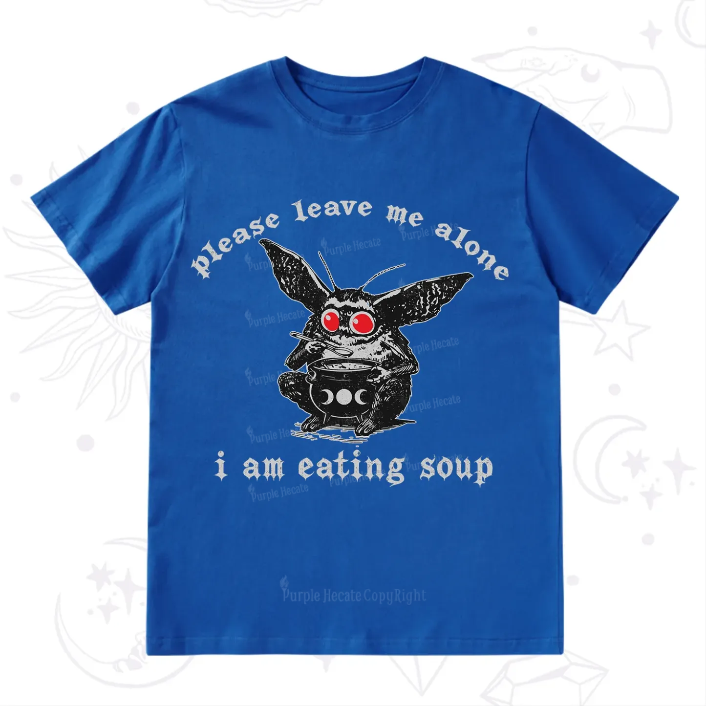 Purplehecate Mothman Eating Soup T-Shirt