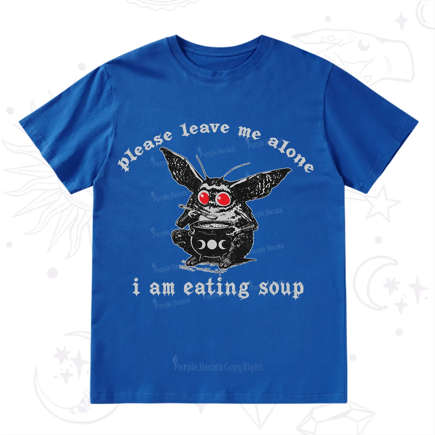 Purplehecate Mothman Eating Soup T-Shirt