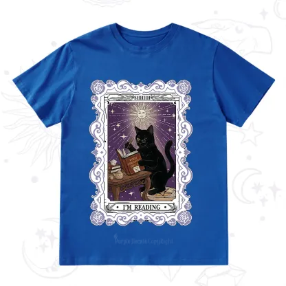 Purplehecate The Reading Cat Tarot T-Shirt