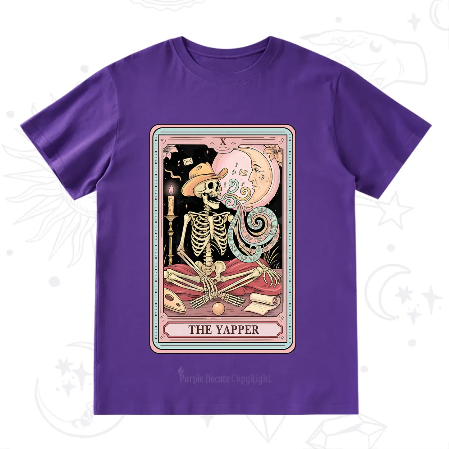 Purplehecate The Skeleton Yapper Tarot T-Shirt