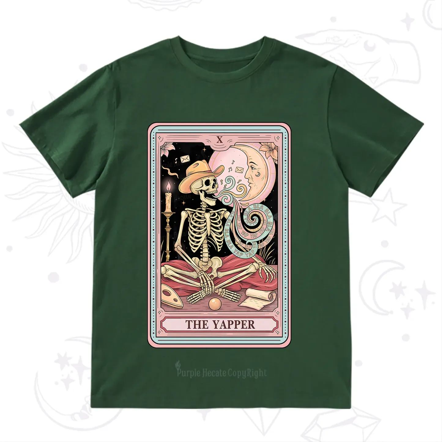 Purplehecate The Skeleton Yapper Tarot T-Shirt