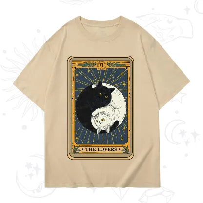 Purplehecate The Lovers Cat Tarot T-Shirt