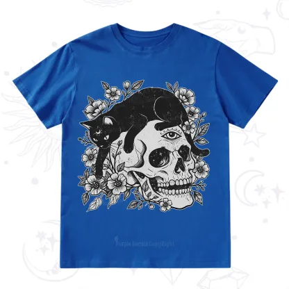 Purplehecate Black Cats In A Skull T-Shirt