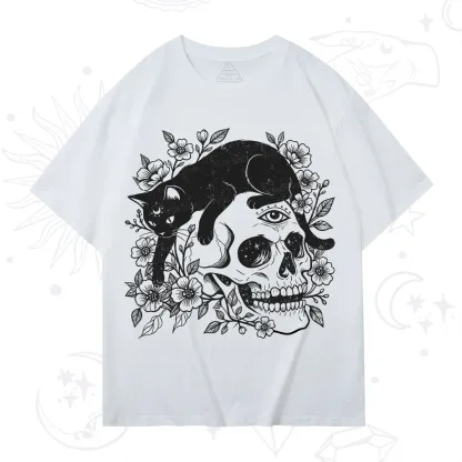 Purplehecate Black Cats In A Skull T-Shirt
