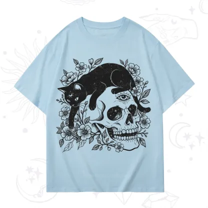 Purplehecate Black Cats In A Skull T-Shirt