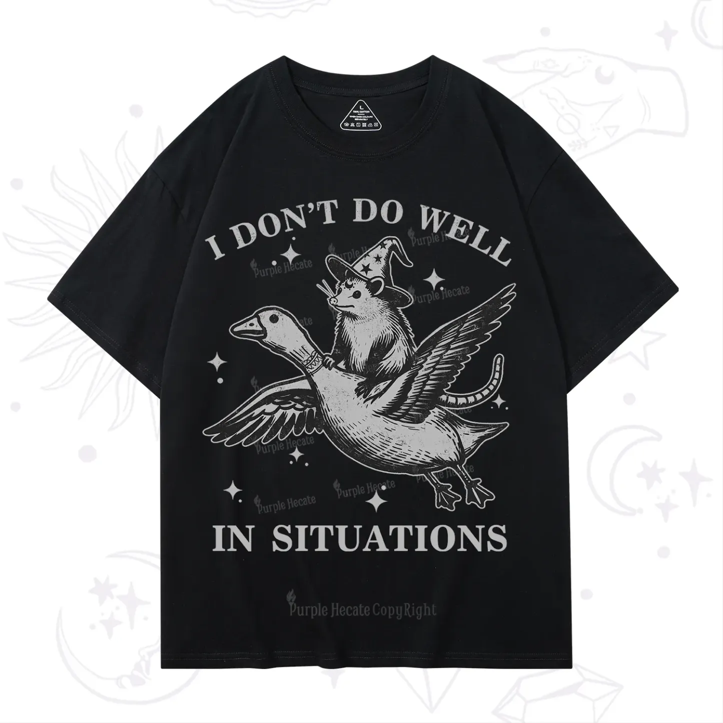 Purplehecate I Don't Do Well In Situations T-Shirt
