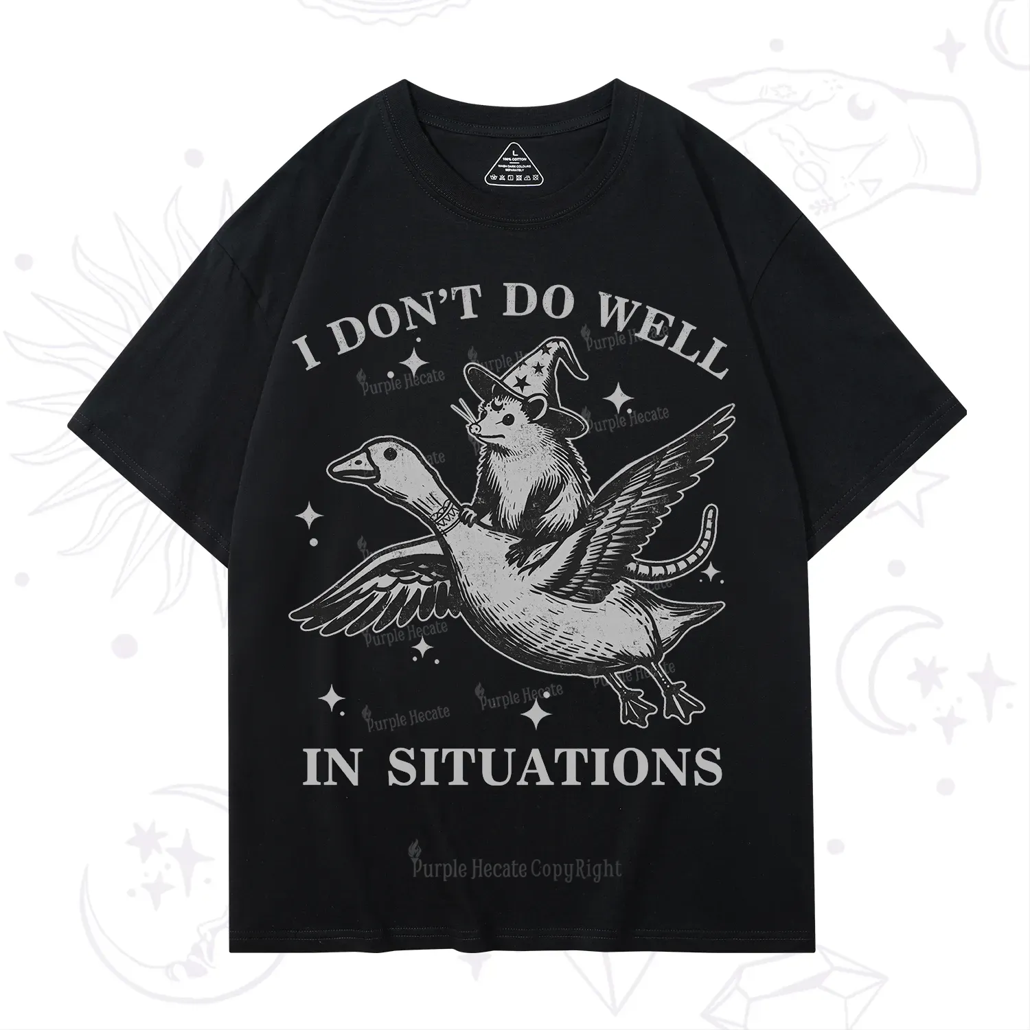 Purplehecate I Don't Do Well In Situations T-Shirt