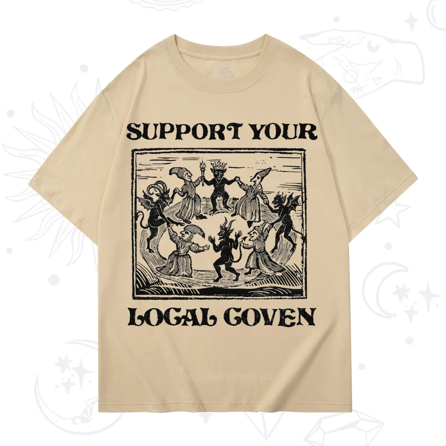 Purplehecate Support Your Local Coven T-Shirt