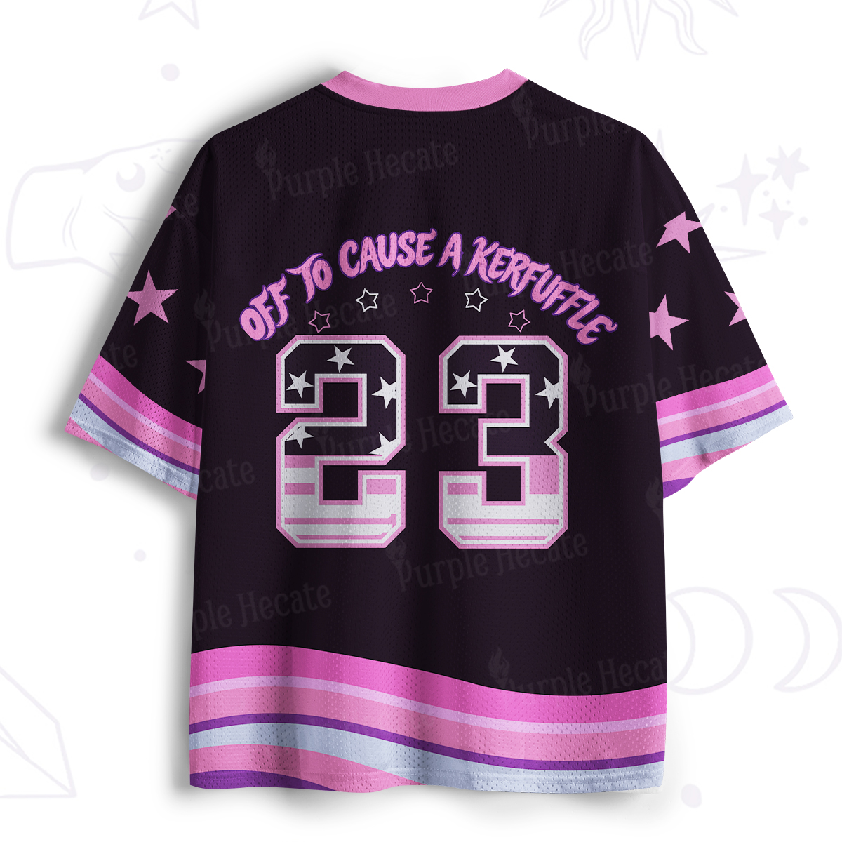 Purplehecate Off To Cause A Kerfuffle Cat Mesh Jersey