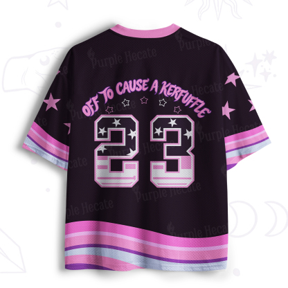 Purplehecate Off To Cause A Kerfuffle Cat Mesh Jersey