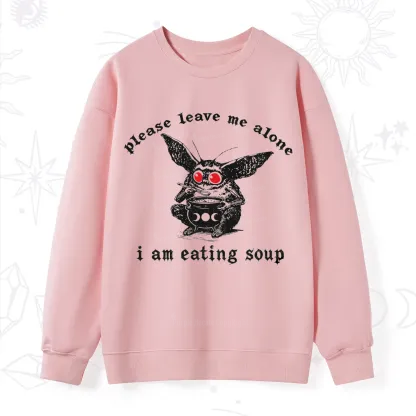 Purplehecate Mothman Eating Soup Sweatshirt