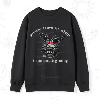 Purplehecate Mothman Eating Soup Sweatshirt