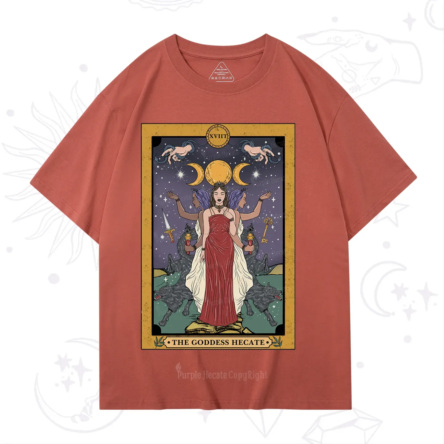 Purplehecate The Goddess Hecate Tarot T-Shirt