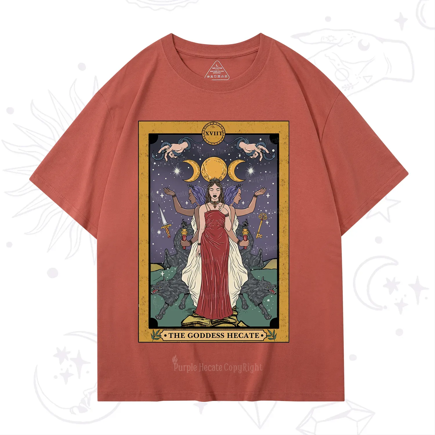 Purplehecate The Goddess Hecate Tarot T-Shirt