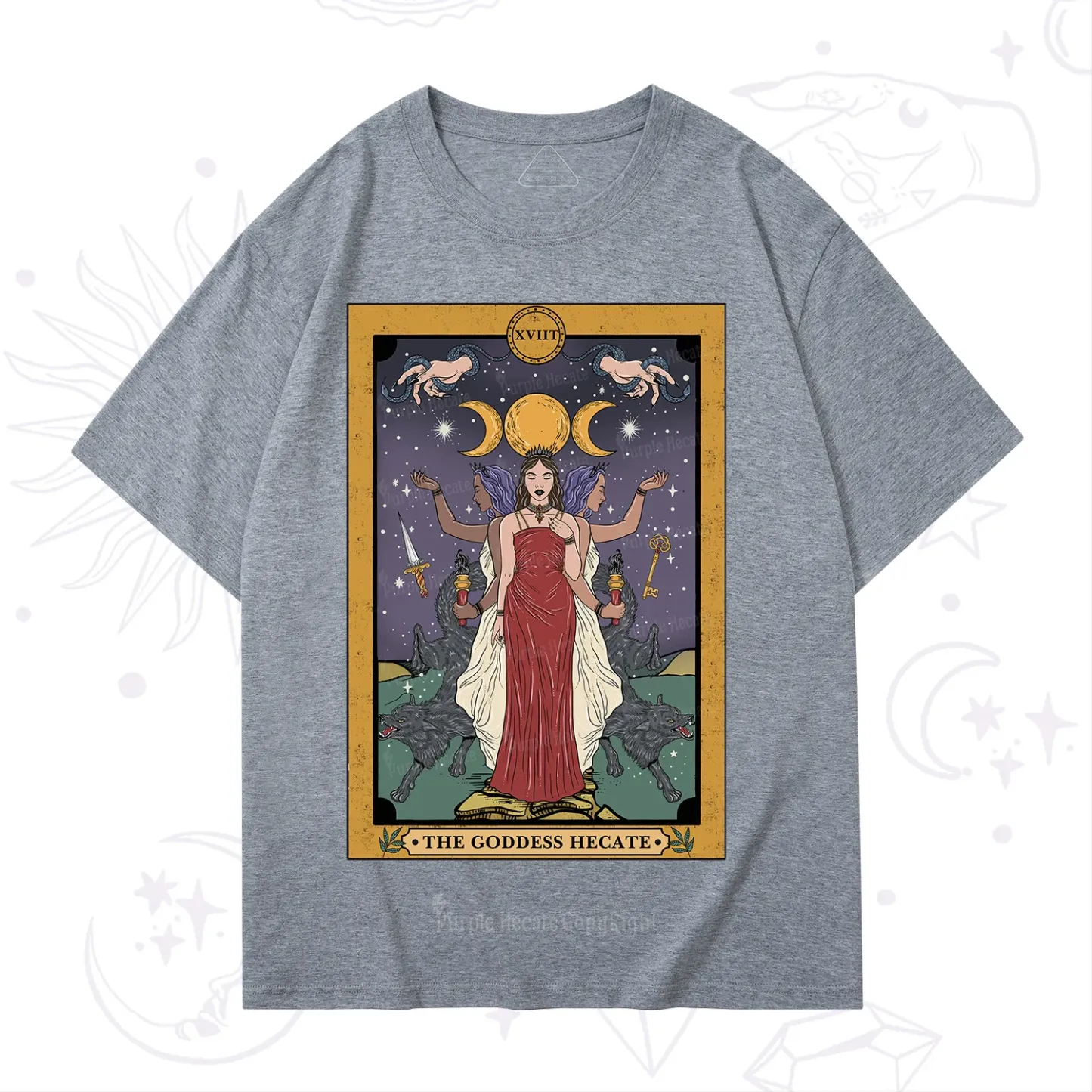 Purplehecate The Goddess Hecate Tarot T-Shirt