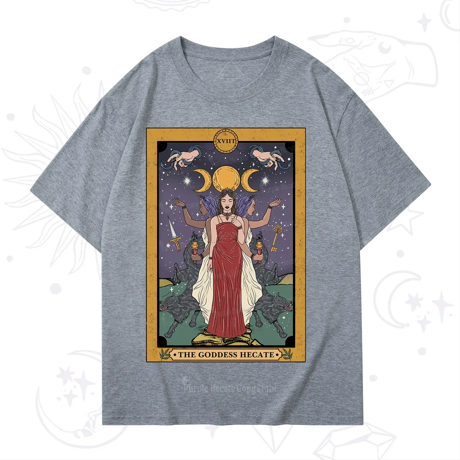 Purplehecate The Goddess Hecate Tarot T-Shirt