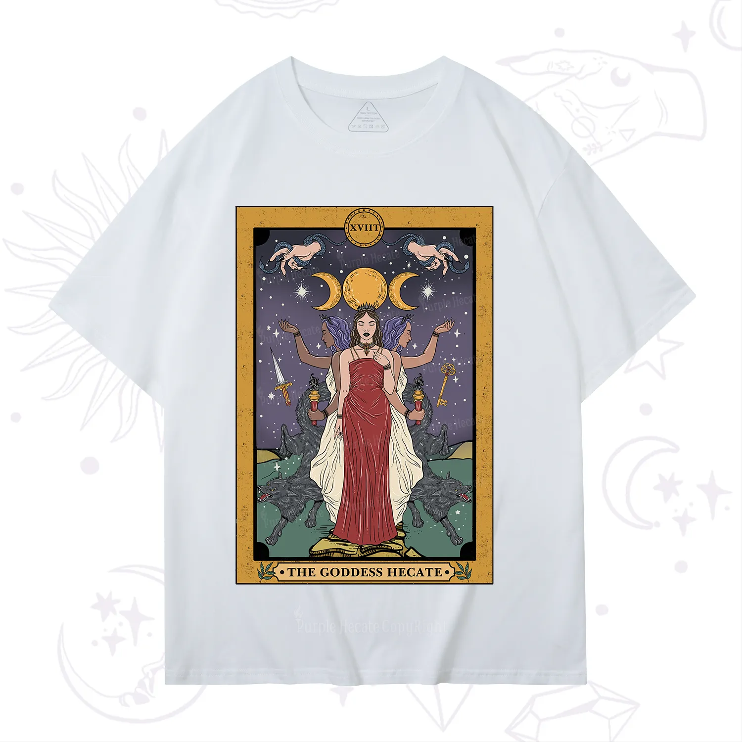 Purplehecate The Goddess Hecate Tarot T-Shirt