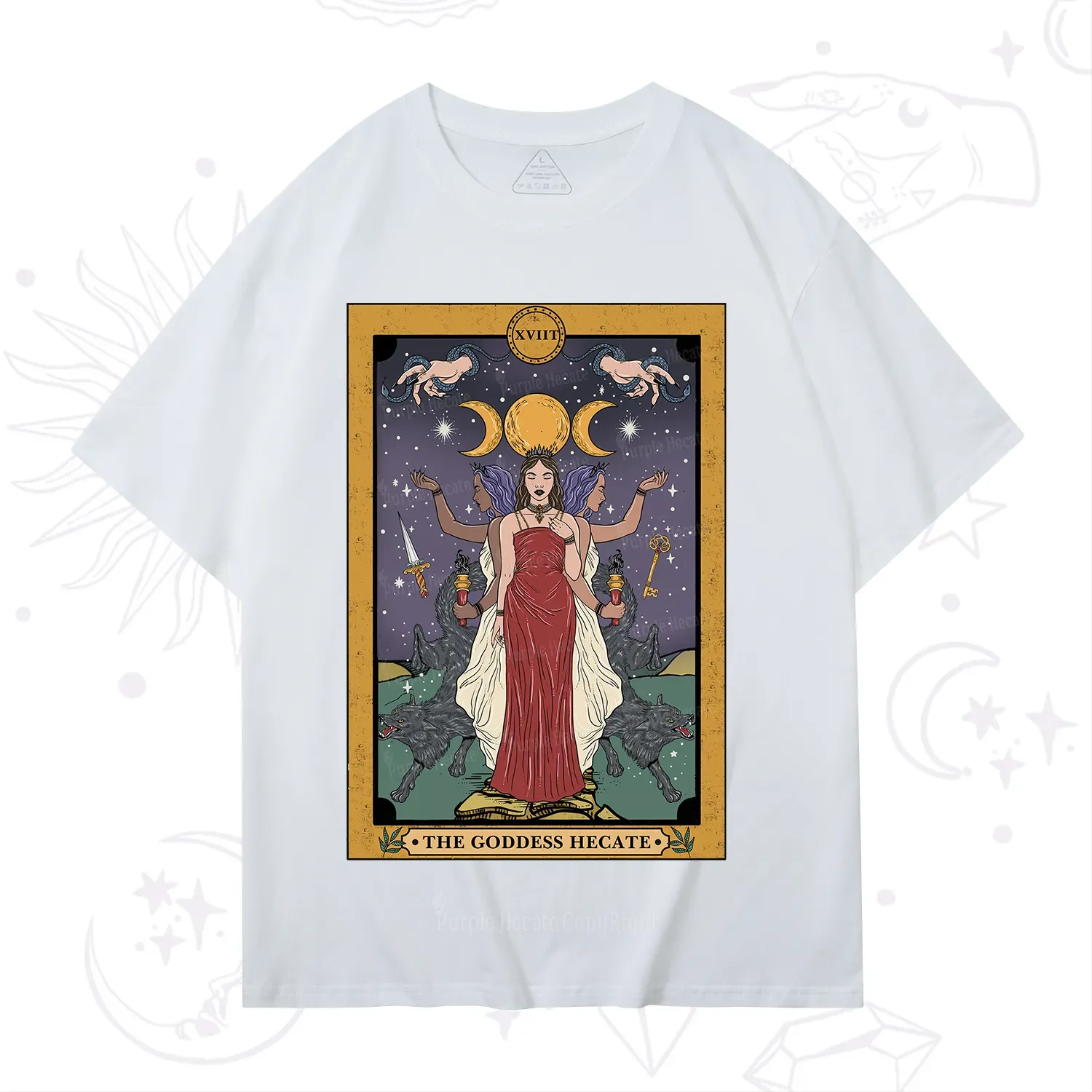 Purplehecate The Goddess Hecate Tarot T-Shirt