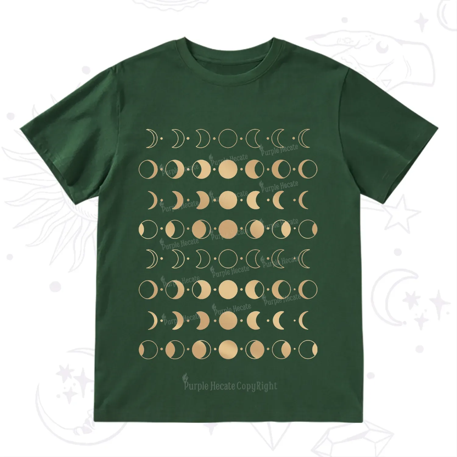 Purplehecate Phases Of Moon T-Shirt